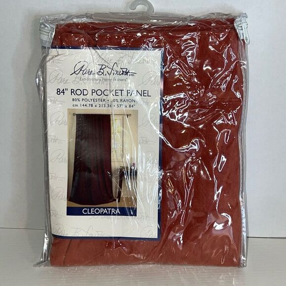 Park B Smith Cleopatra Rod Pocket Curtain Panel Copper 57”X 84” NEW Window Cover - Picture 1 of 6